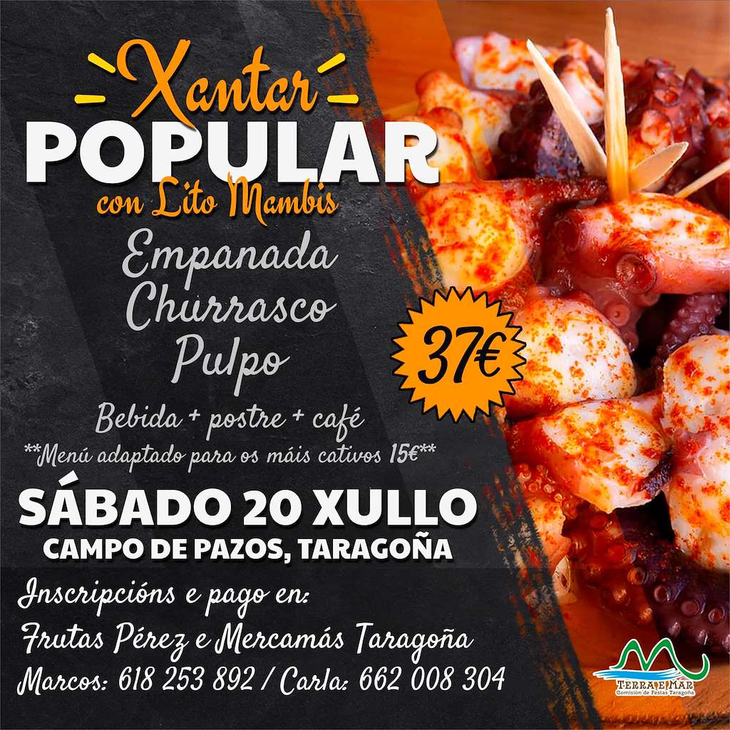 Xantar Popular de Taragoña en Rianxo