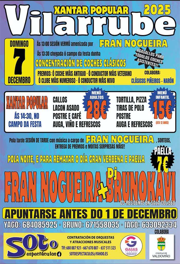 Xantar Popular de Vilarrube (2025) en Valdoviño