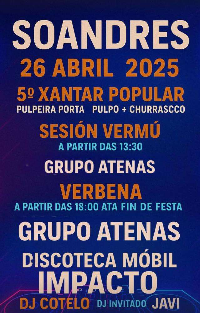 Xantar Popular de Xoandres (2025) en Laracha
