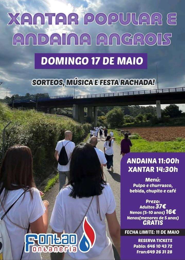 Xantar Popular e Andaina de Angrois  (2026) en Santiago de Compostela