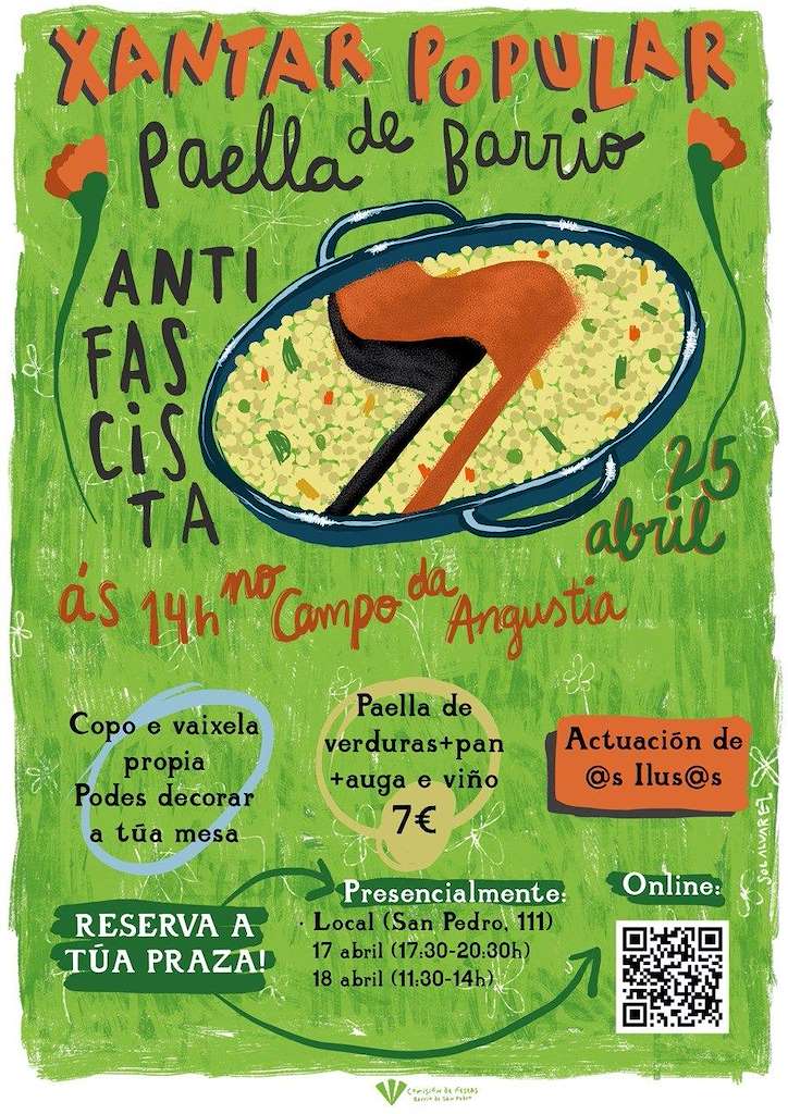 Xantar Popular Paella de Barrio (2026) en Santiago de Compostela