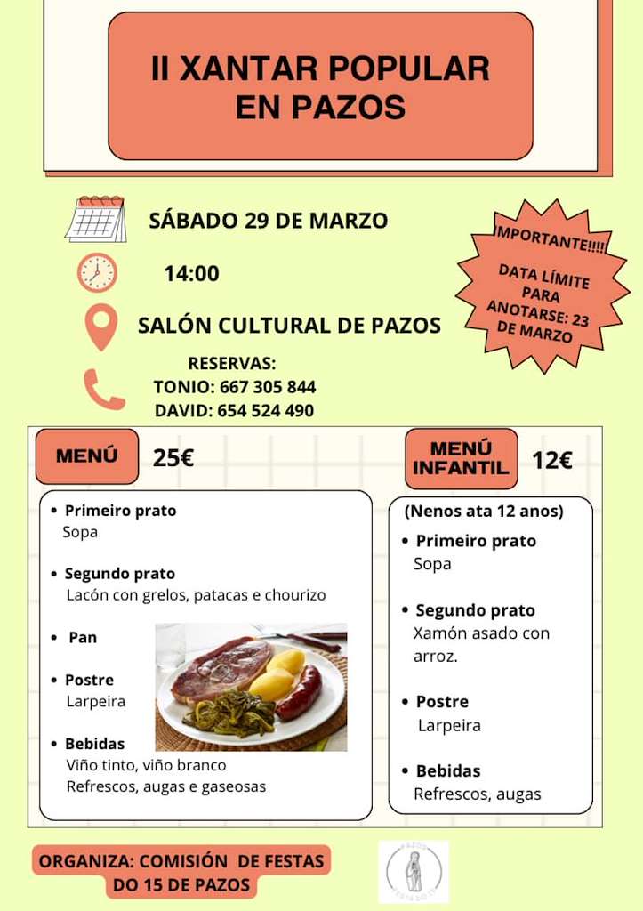 II Xantar Popular en Pazos de Borbén