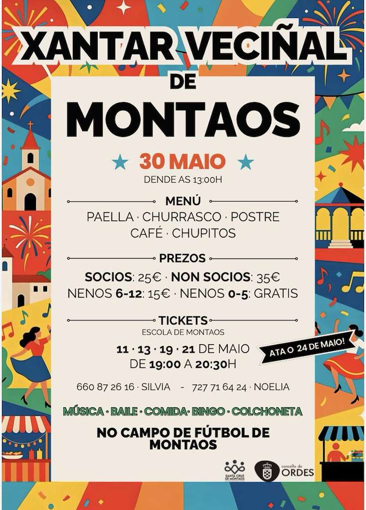 Xantar Veciñal de Montaos (2026) en Ordes