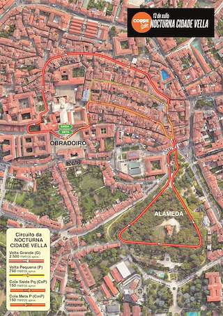 XII Corresan Nocturna Cidade Vella (2026) en Santiago de Compostela