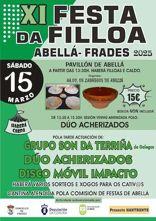 XII Festa da Filloa de Abellá  (2026) en Frades