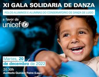 XIV Gala Solidaria de Danza de CDAN a favor de Unicef (2025) en Lugo