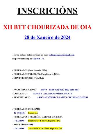 XIII BTT Chourizada en Oia
