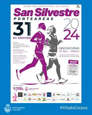 XIII Carreira San Silvestre Solidaria (2026) en Ponteareas