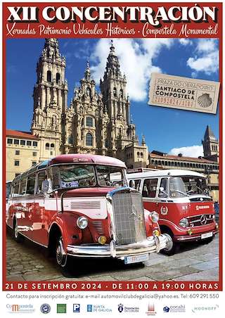 XIV Concentración Xornadas Patrimonio Vehiculos Historicos (2026) en Santiago de Compostela