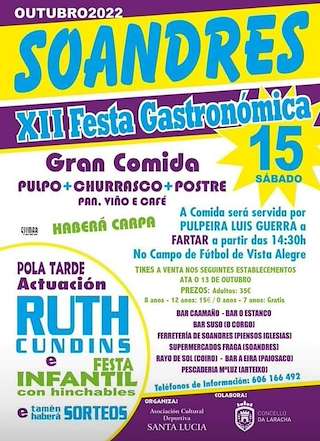 XV Festa Gastronómica de Soandres en Laracha