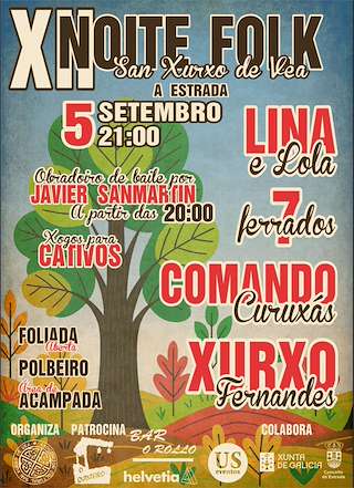 XIII Noite Folk de San Xurxo de Vea (2026) en A Estrada