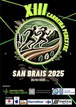 XIV Carrera Pedestre San Brais (2026) en Pontevedra