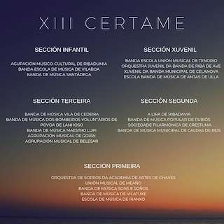 XVIII Certame Galego de Bandas de Música (2025) en Pontevedra