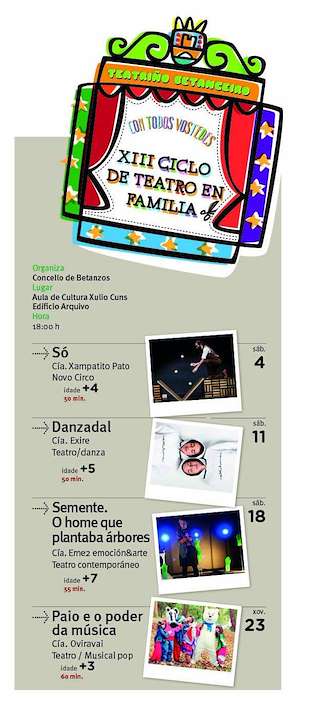 XVII Ciclo de Teatro en Familia (2025) en Betanzos