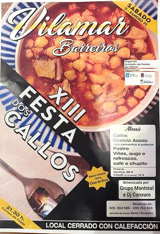 XIII Festa dos Callos de Vilamar (2026) en Barreiros