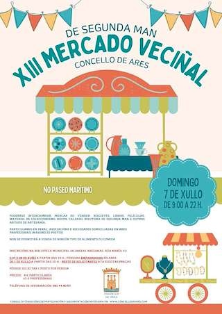 XIV Mercado Veciñal de Segunda Man e Artesanía en Ares