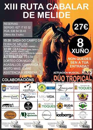 XIV Ruta Cabalar en Melide