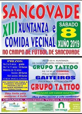 XVII Xuntanza e Comida Veciñal de Sancovade en Vilalba