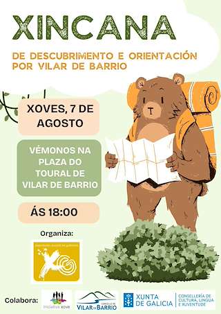 Fechas, información, programa, cartel, imágenes, mapa y ubicación de Xincana de Descubrimento e Orientación  en  Vilar de Barrio