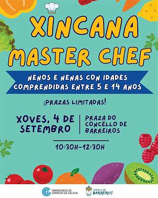 Fechas, información, programa, cartel, imágenes, mapa y ubicación de Xincana Master Chef  en  Barreiros