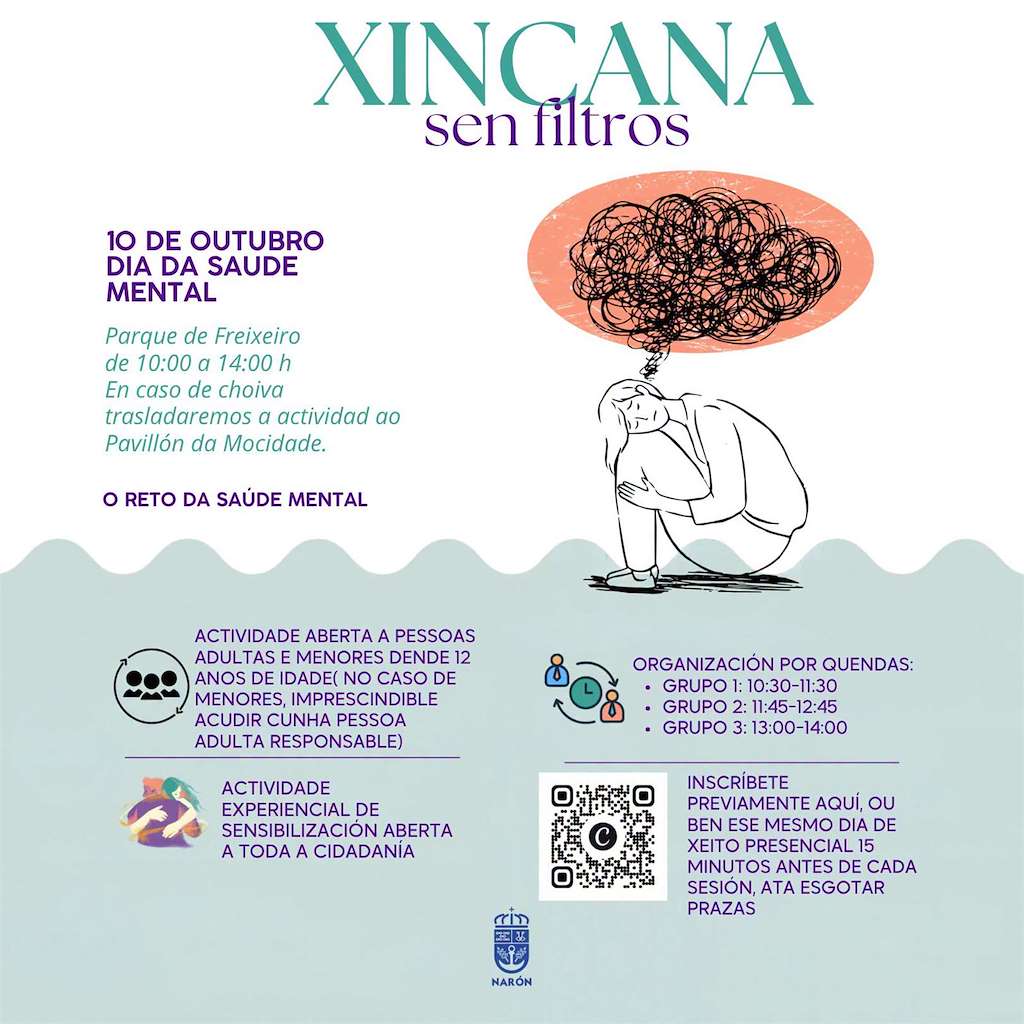 Xincana sen Filtros - Día da Saúde Mental (2026) en Narón