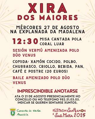 Fechas, información, programa, cartel, imágenes, mapa y ubicación de Xira da Terceira Idade   en  Vilalba