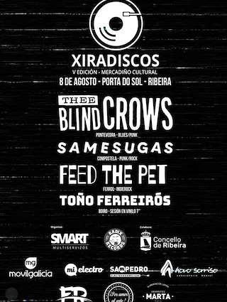 Fechas, información, programa, cartel, imágenes, mapa y ubicación de Xiradiscos - Mercadiño Cultural (2026)  en  Ribeira