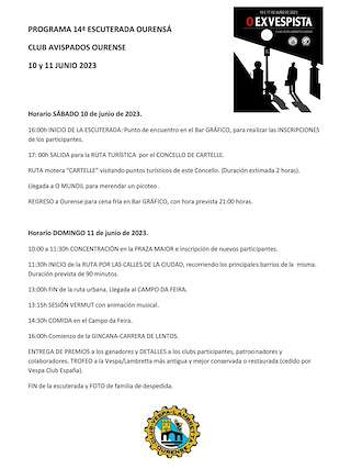 XVI Escuterada Ourensá - Con Vespas y a lo Loco en Ourense