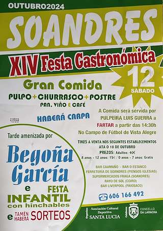 XV Festa Gastronómica de Soandres en Laracha