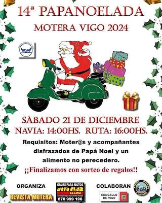 XV Papanoelada Motera en Vigo