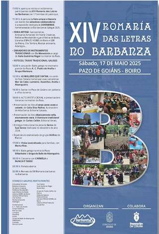 XV Romaría das Letras no Barbanza (2026) en Boiro