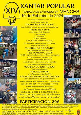 XVI Comida y Carnaval de Vences  (2026) en Monterrei