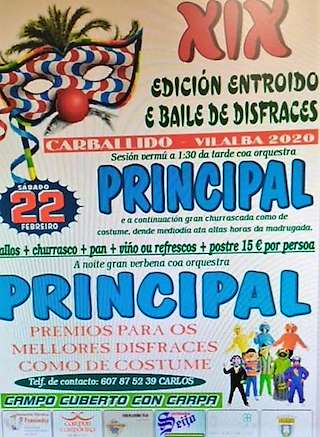 XXII Entroido e Baile de Disfraces de Carballido en Vilalba
