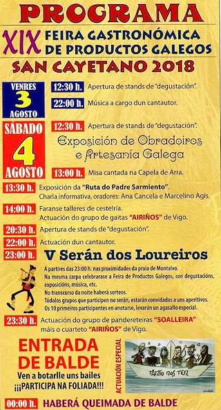 XXIV Feira Gastronómica de Productos Galegos en Sanxenxo