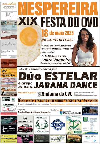XX Festa do Ovo de Nespereira (2026) en Pazos de Borbén