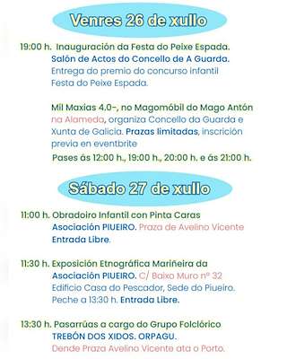 XX Festa do Peixe Espada en A Guarda