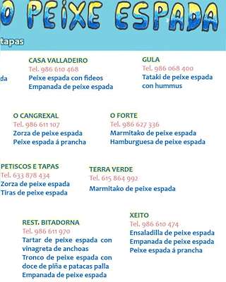 XX Festa do Peixe Espada en A Guarda