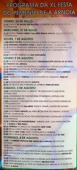 XLVI Festa do Pemento en A Arnoia