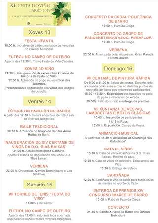 XLVI Festa do Viño en Barro