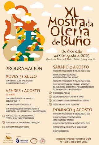 XLI Mostra da Olería de Buño (2026) en Malpica de Bergantiños