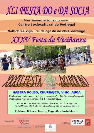 XLIII Festa da e do Socio – XXXVII Festa da Veciñanza de Valladares en Vigo