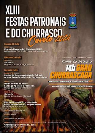 XLV Festa de Santiago Apóstol e do Churrasco (2027) en Covelo