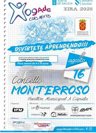 Fechas, información, programa, cartel, imágenes, mapa y ubicación de Xogade coas Motos (2025)  en  Monterroso