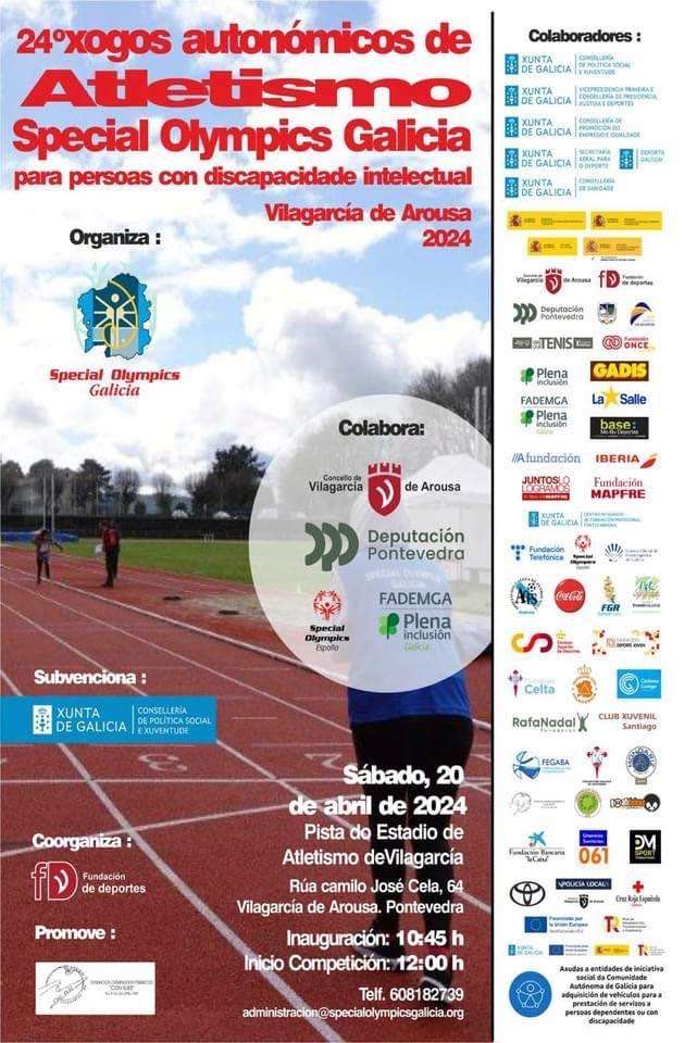 XXIV Xogos Autonómicos de Atletismo - Special Olympics Galicia (2024) en Vilagarcía de Arousa