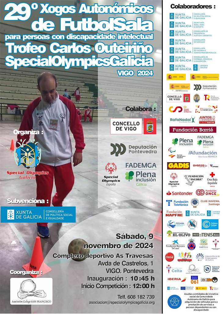 XXIX Xogos Autonómicos de Futbol Sala para Persoas con Discapacidade Intelectual en Vigo