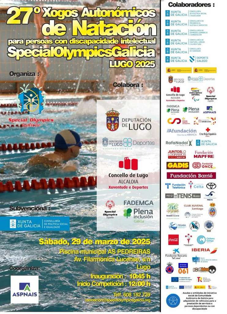 XXVII Xogos Autonómicos de Natación Special Olympics en Lugo