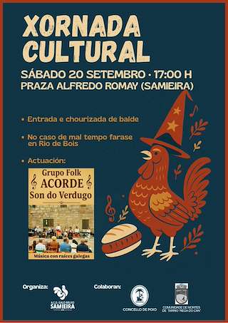 Fechas, información, programa, cartel, imágenes, mapa y ubicación de Xornada Cultural de Samieira  en  Poio