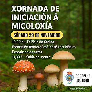 Fechas, información, programa, cartel, imágenes, mapa y ubicación de Xornada de Iniciación á Micoloxía  (2025)  en  Noia