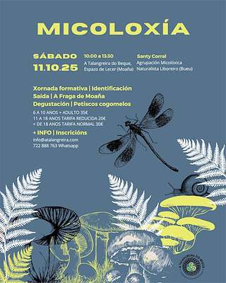 Fechas, información, programa, cartel, imágenes, mapa y ubicación de Xornada de Micoloxía (2025)  en  Moaña