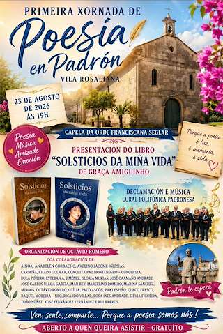 Fechas, información, programa, cartel, imágenes, mapa y ubicación de I Xornada de Poesía  (2026)  en  Padrón
